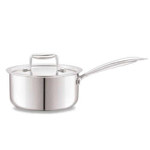 Cello Tri-Ply 14 cm Stainless Steel Cookware Sauce Pan with Lid @ 950/