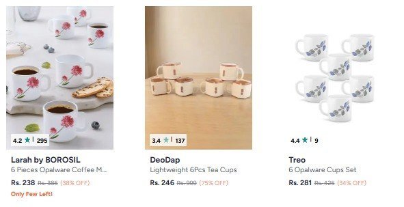 Set Of 6 Tea Cup
