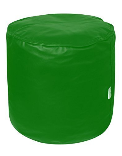 Sattva Square Footstool Cover (Without Beans) - Neon Green