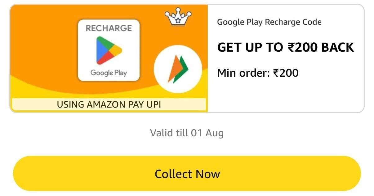 Google Play Recharge Offer