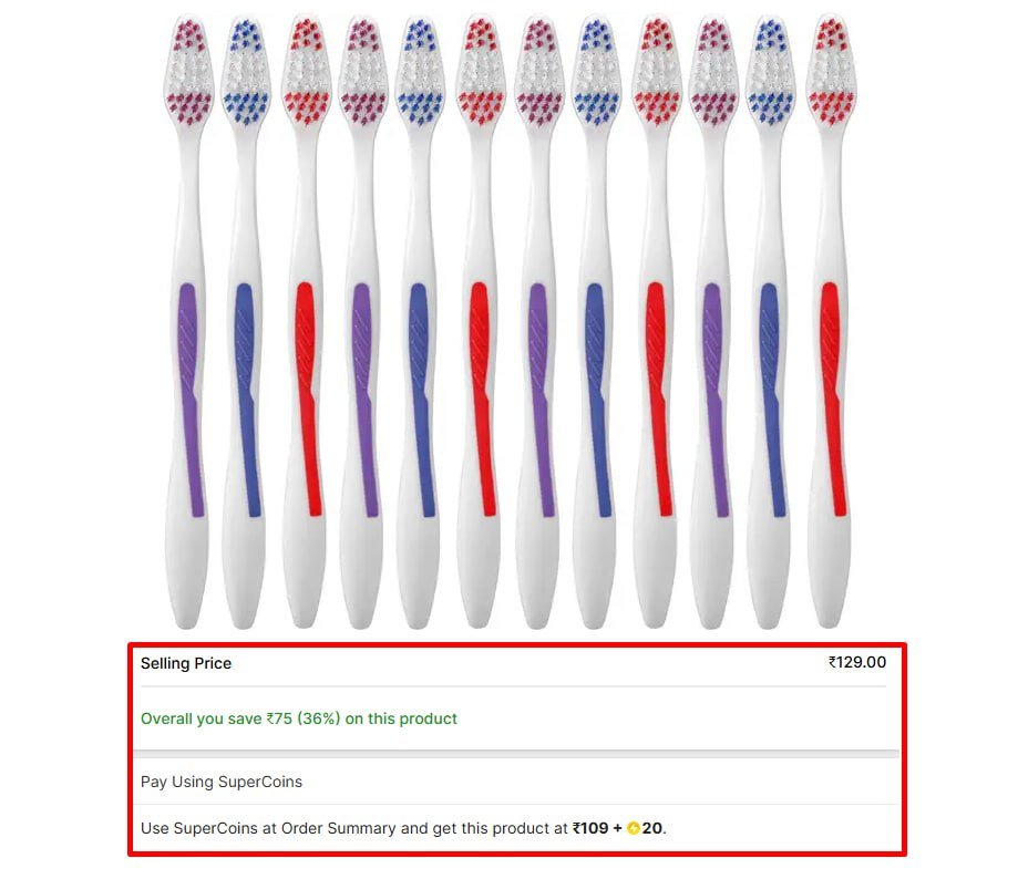 aquawhite Max Clean + Bristles Pack of 12. Health & Personal Care. Soft Toothbrush - Buy Baby Care Products in India | Shopsy.in