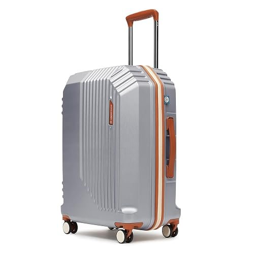 KAMILIANT by American Tourister Savvy|Trolley Bag Set of 3 (55+70+80 cms) for Travel| Hard Case Polypropylene (PP) Suitcase|360° 8-Wheel Spinner Luggage Trolley|Combination Lock|Orange Pastry