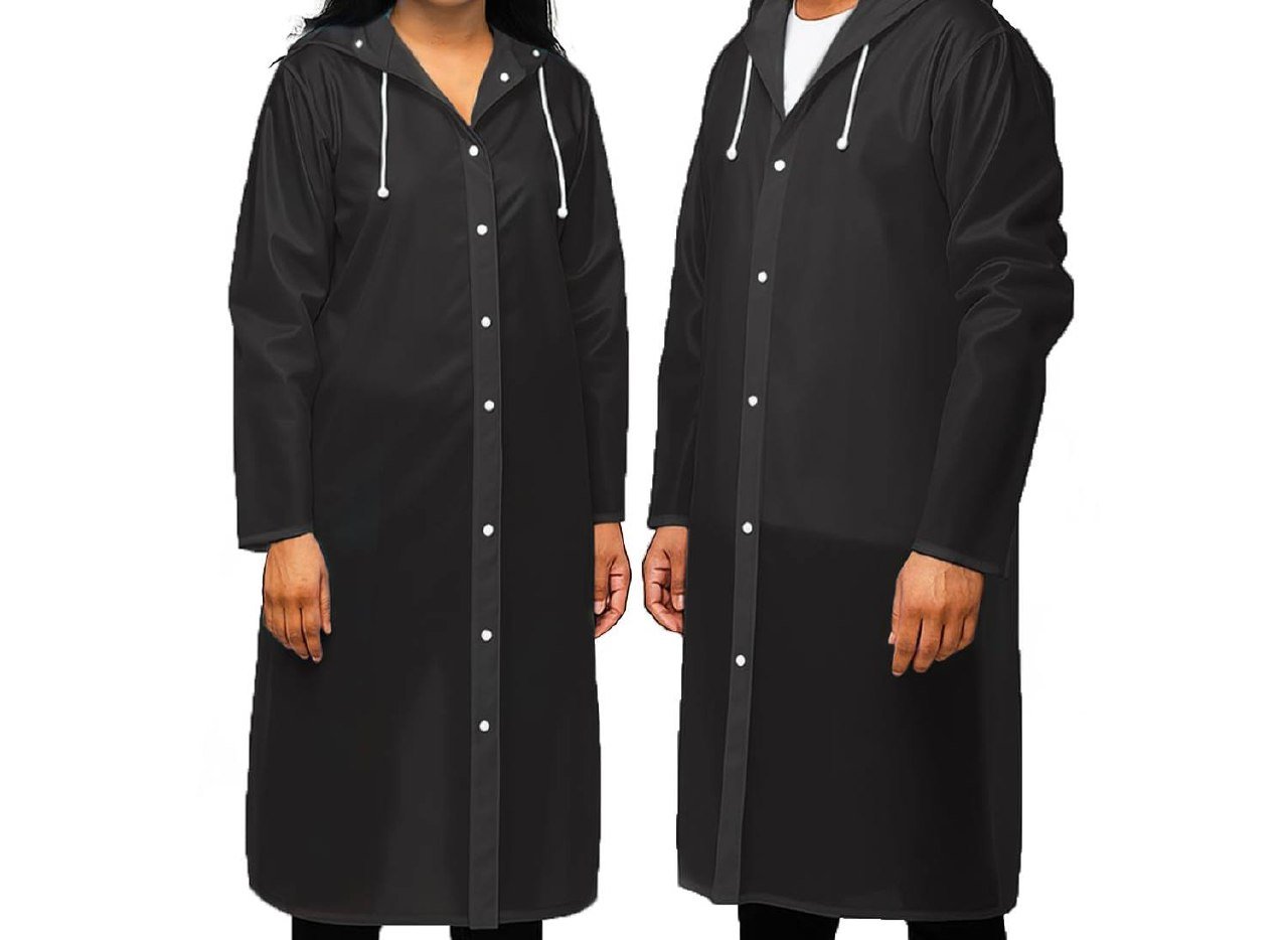 Pivalo EVA Rain Poncho for Men & Women – Lightweight Waterproof