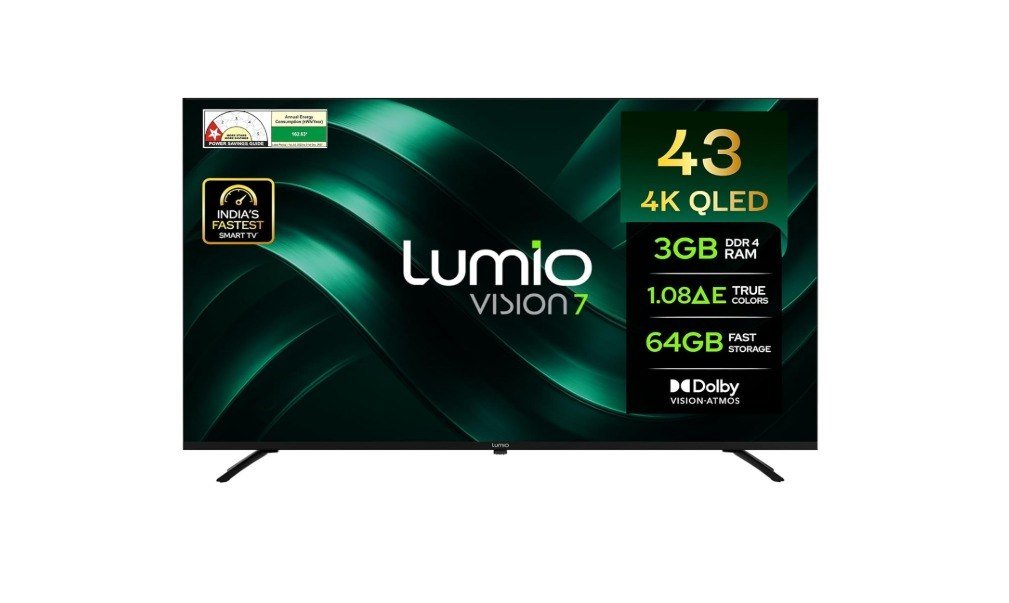 Lumio Vision 7 2026 109cm (43 inches) 4K Ultra HD Smart QLED Google TV FTW1-ADSJ