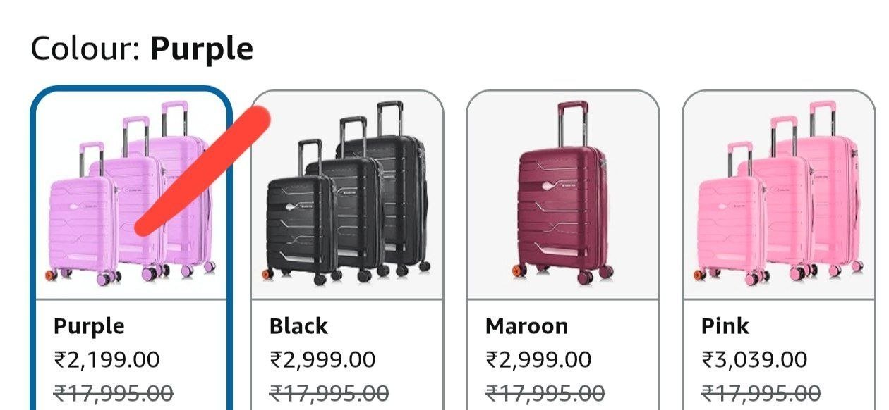 Nasher Miles Paris Hardshell-Sided Polypropylene Luggage Set of 2 Avacado_Green 8 Wheel Inline Trolley Bags (55 & 65 Cm), Large