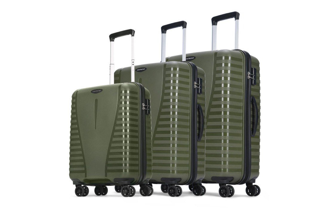 Aristocrat 3 Pc Airpro Set Cabin Trolley Bags