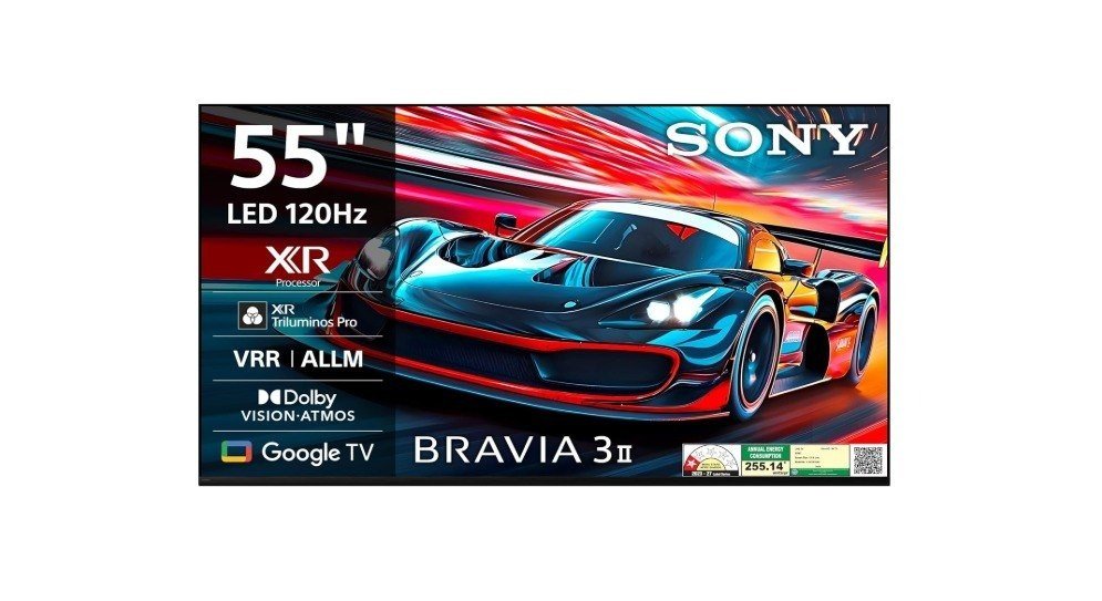 Sony 139 cm (55 inches) BRAVIA 3II Ultra HD Smart LED Google TV K-55XR30M2