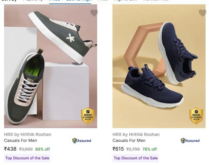 HRX Men's Sneaker Shoes