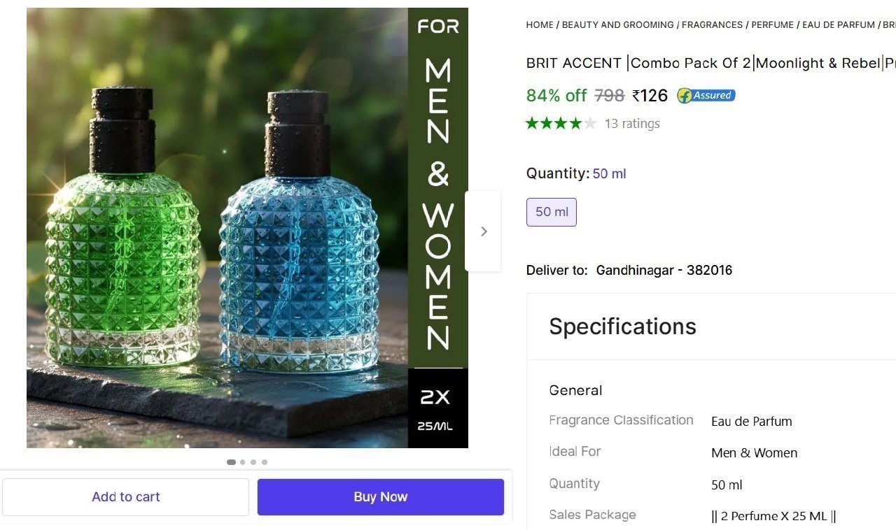 BRIT ACCENT |Combo Pack Of 2|Moonlight & Rebel|Premium Perfume Long Lasting| Eau de Parfum  -  50 ml Price in India - Buy BRIT ACCENT |Combo Pack Of 2|Moonlight & Rebel|Premium Perfume Long La