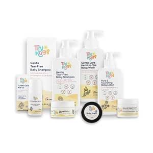 Newborn Baby Gift Set with Free Gift (Pack of 7) | Baby Gifts for Newborn & 1+ Year | Baby Care Combo – Baby Wash, Shampoo, Lotion, Diaper Rash Cream, Tummy Roll-On, After Bite Balm & Kajal