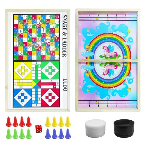 3 in 1 Ludo, Snake & Ladder Wooden Board Game