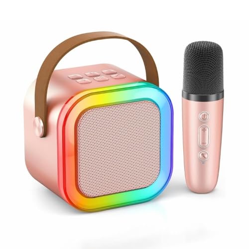 Mini Bluetooth Karaoke Machine – Portable Speaker with Microphone an