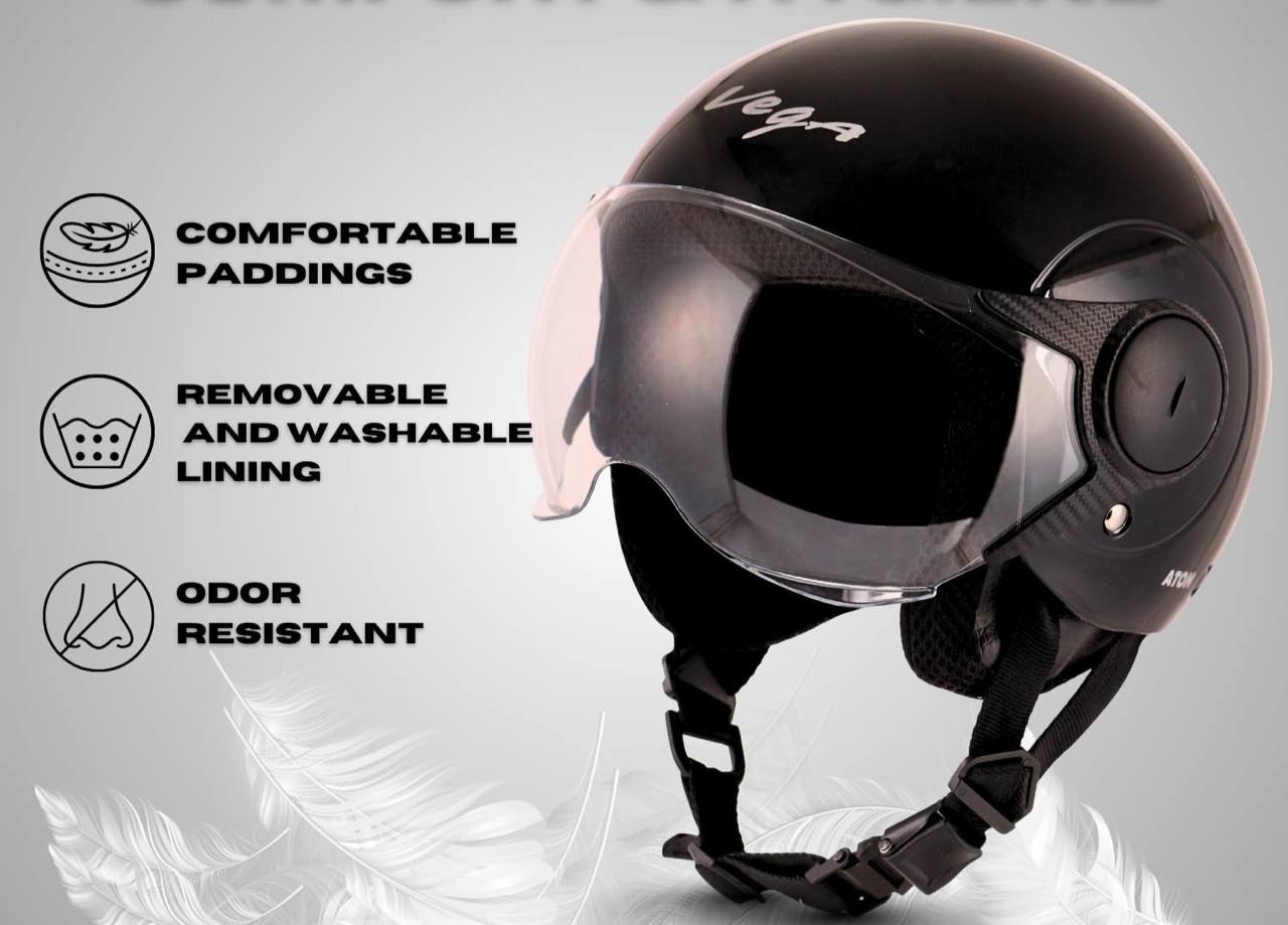 Vega Atom Black Helmet-M