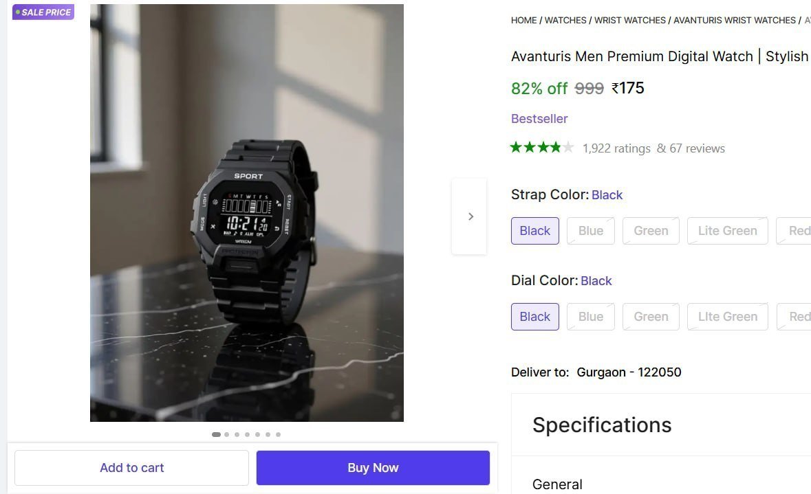 Men Premium Digital Watch