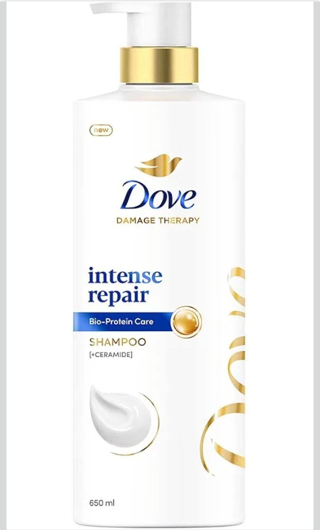 Dove Intense Repair Shampoo 650 ml || Repairs Dry and Damaged Hair || Strengthening Shampoo for Smooth & Strong Hair