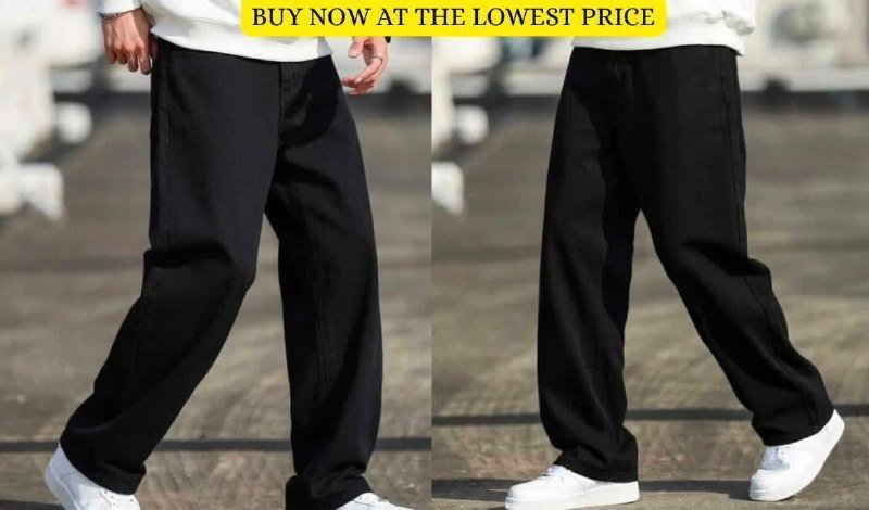 Mens high quality black jeans now at the lowest price✅📈