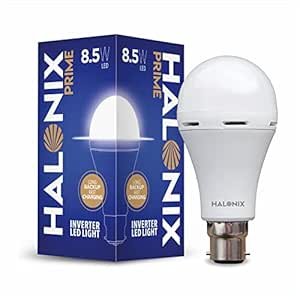 Halonix 8.5 Watt LED White Rechargeable Emergency light Inverter Bulb