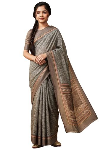 Women's Shimmer Pashmina Silk Abstract Printed Saree