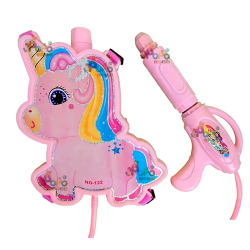 PoPo Toys Holi Pressure Pichkari with Unicorn Bag Tank- 2.5 LTR