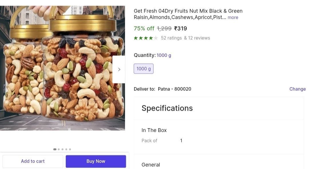 Dry Fruits, 1kg