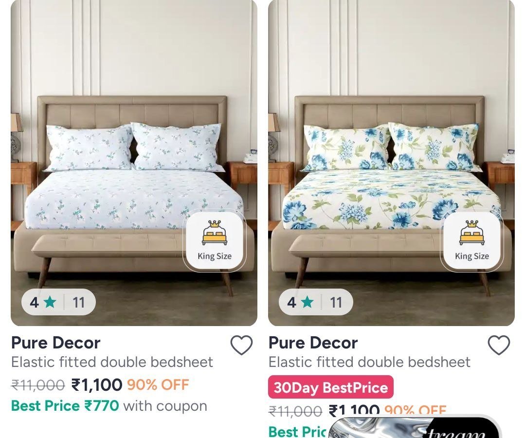 Bedsheets Mega Sale on Myntra! 🔥