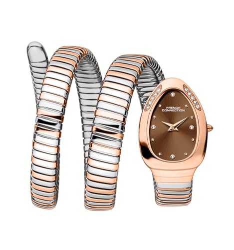 French Connection Analog Brown Dial Womens Watch-FCN0110BRTM