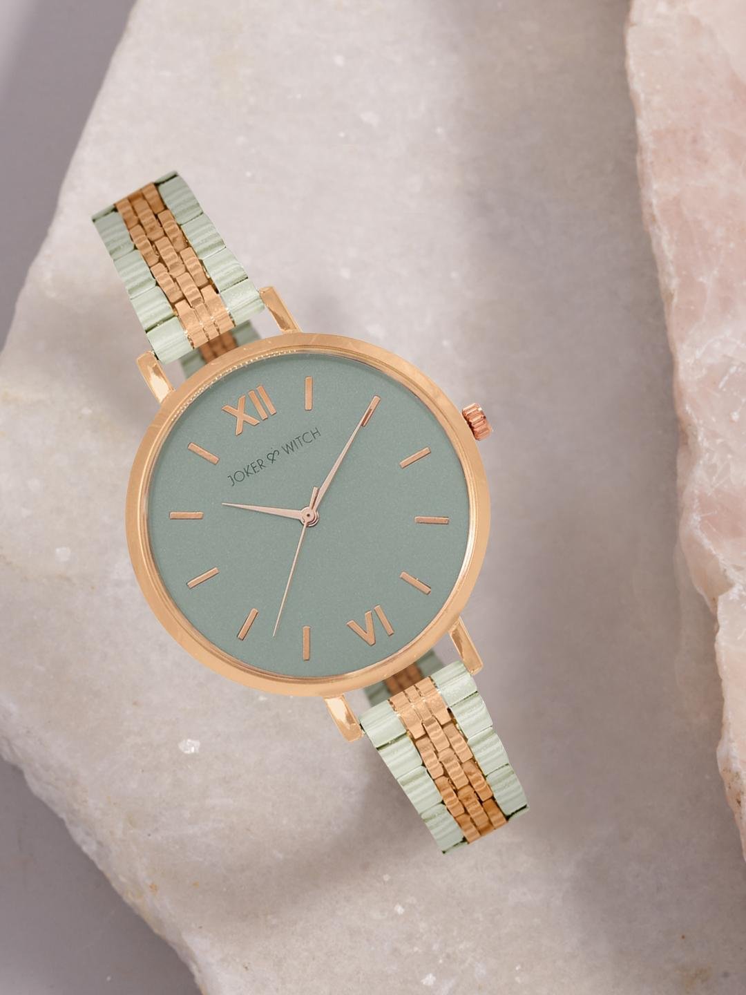 Buy JOKER & WITCH Women Grey & Gold Toned Analogue Watch AMWW325 -  - Accessories for Women