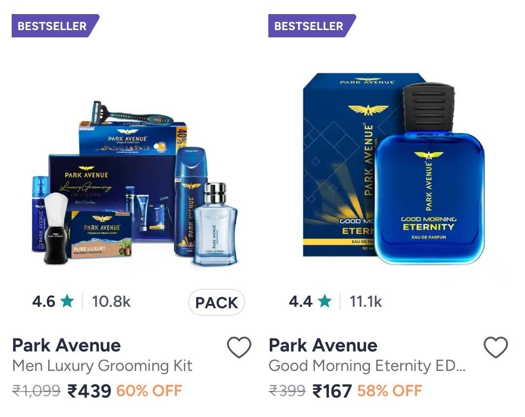 60% Off Park Avenue Products