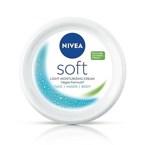 NIVEA Soft Moisturizing Cream, Lightweight Non-Sticky Daily Moisturizer