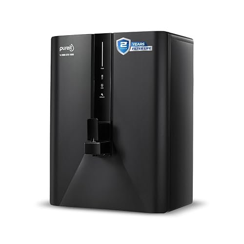 Aquaguard Enrich Aura 2X Aquasaver RO+UV+Copper | Needs No Service for 2 Years | 40% Water Saving | Includes Mega Sediment filter | 7-Stage Purification | 7L storage