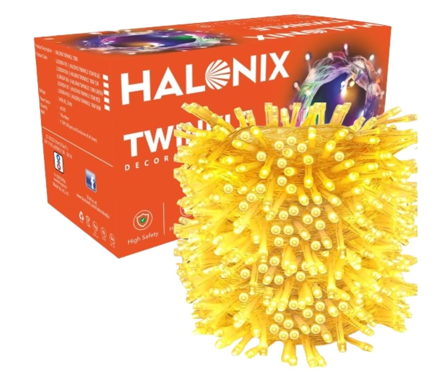 Halonix Twinkle 32 Feet Yellow 46 LED Decorative Light
