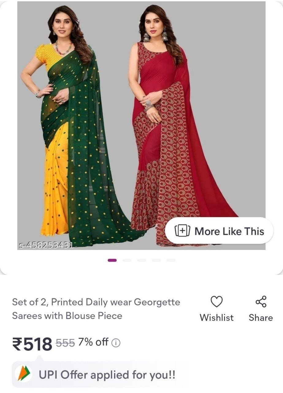 Georgette Saree Pack