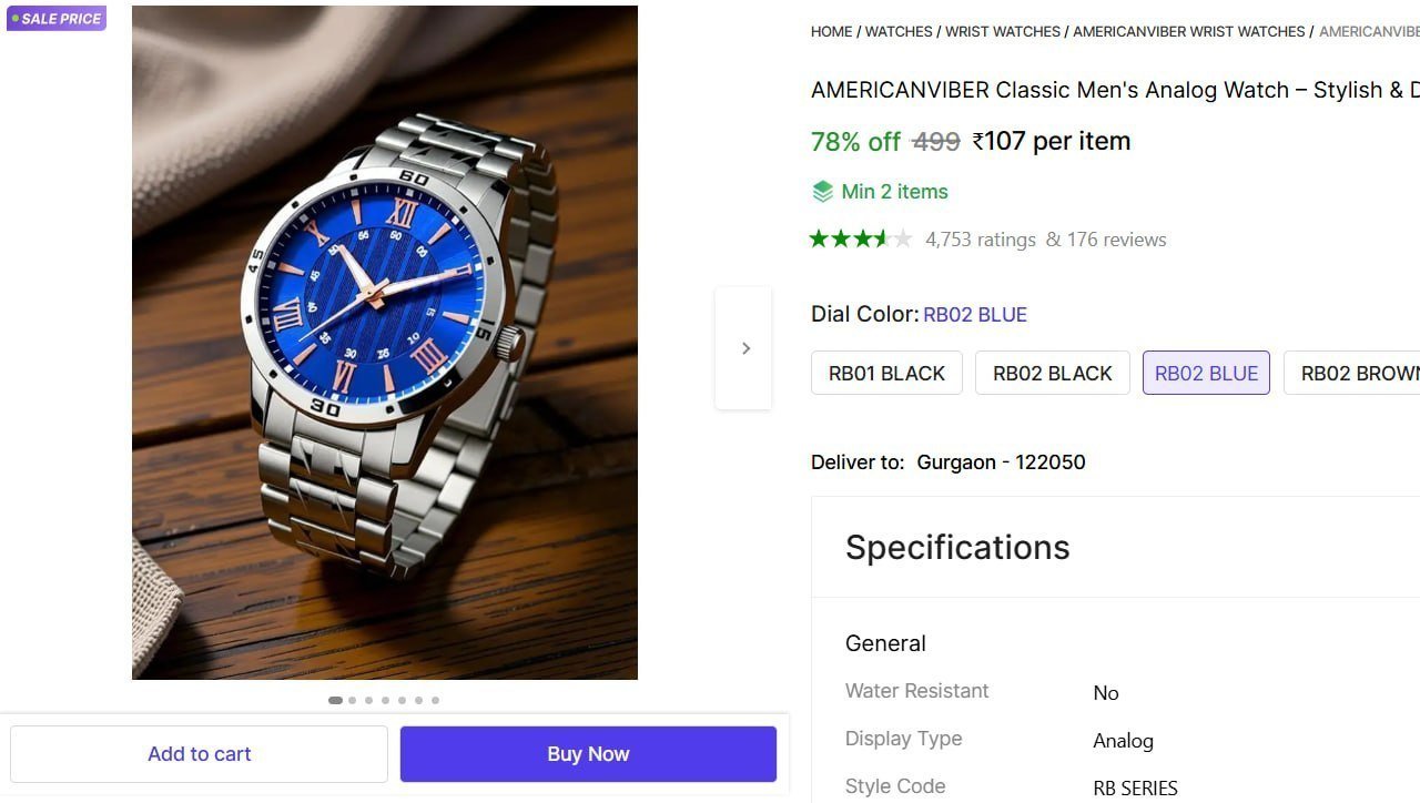 Steel Strap Watch