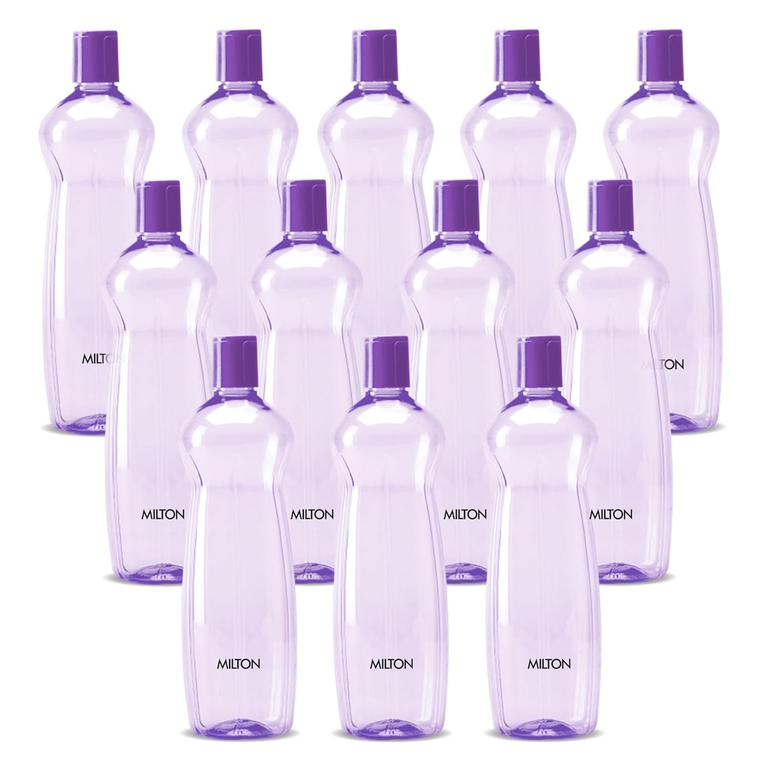 MILTON Pacific 1000 Water Bottle 1 Litre each, set of 12, Purple I PE