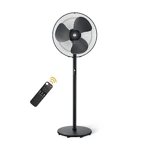 Havells Gatik Pro 400mm Pedestal Fan| 120 Ribs Guard for Safety| Smooth Oscillation| Heavy Base| ISI Marked | 2 Year Warranty | Blue