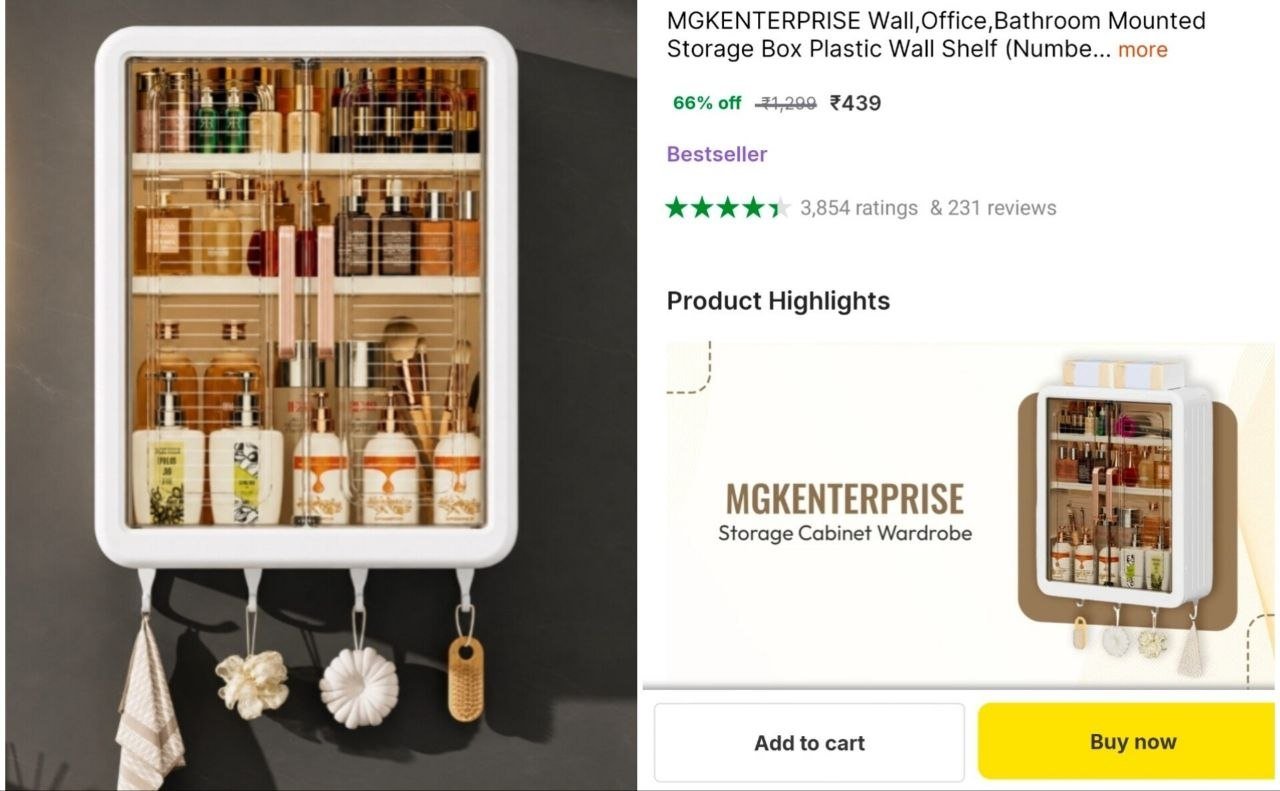 3 Compartment Storage