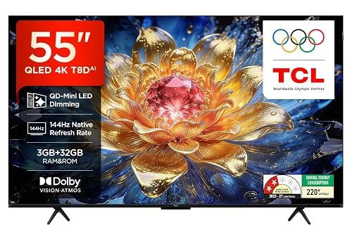 Xiaomi 138 cm (55 inches) Smart TV MiniLED QLED Fire TV L55MC-FSMIN