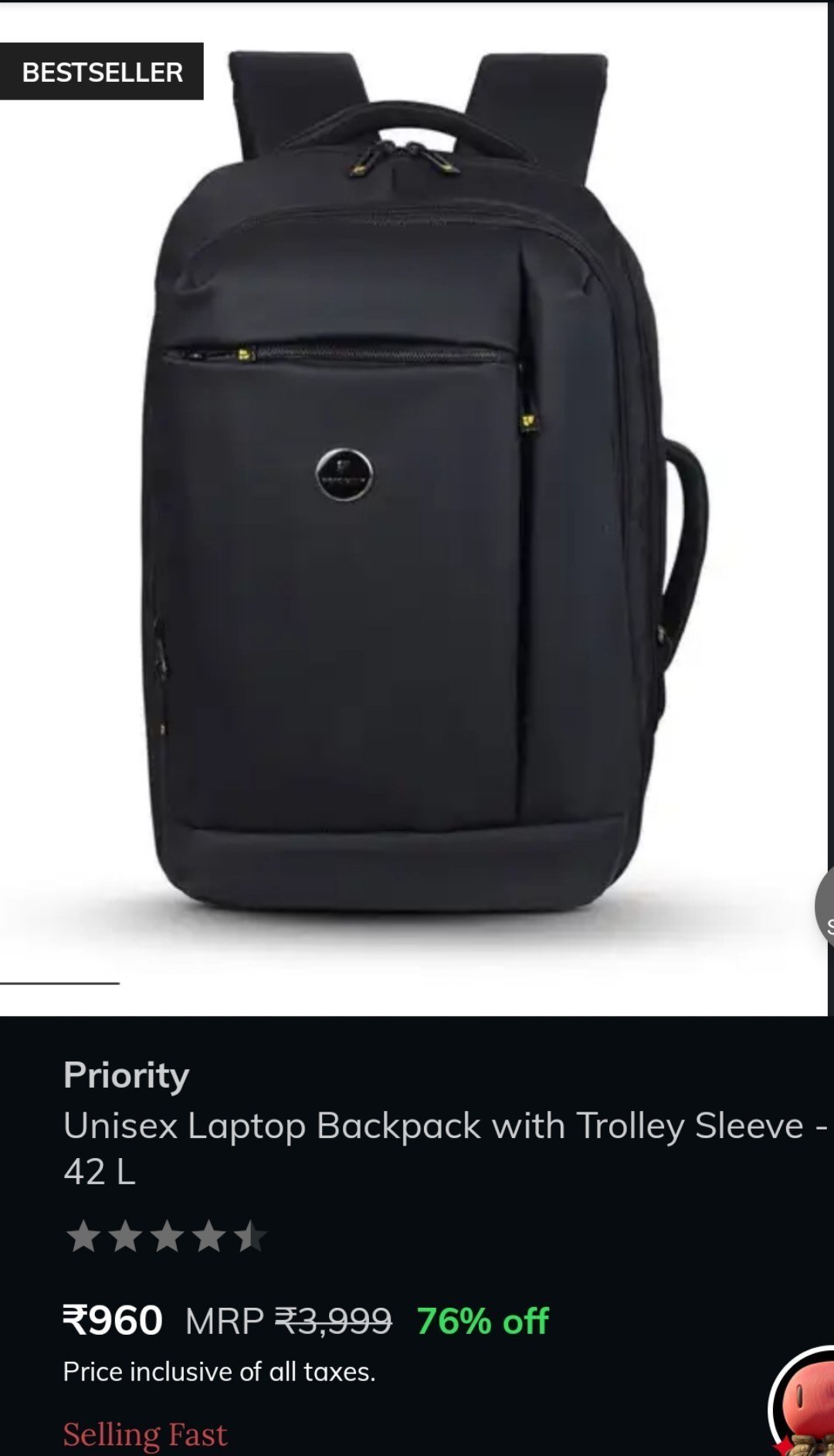 Priority 42L Laptop Backpack – Loot Deal! 🔥