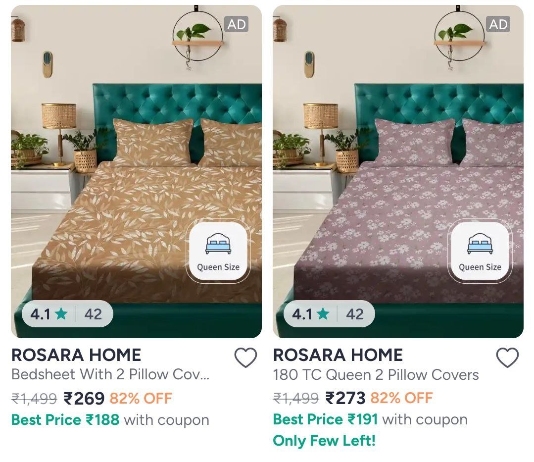 Bedsheets Mega Sale on Myntra! 🔥