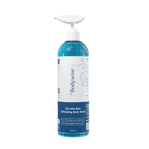 DOVE Exfoliate Away Serum Body Wash, 300 ml, for Refined and Silky Skin, with 4% Refining Serum + AHA, Dermatologist Co-Created, Paraben & SLS Free
