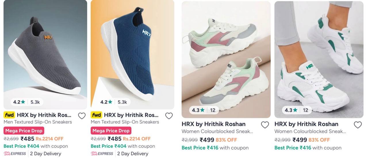 Hrx By Hrithik Roshan  Exclusive Hrx By Hrithik Roshan Products Online in India - Myntra