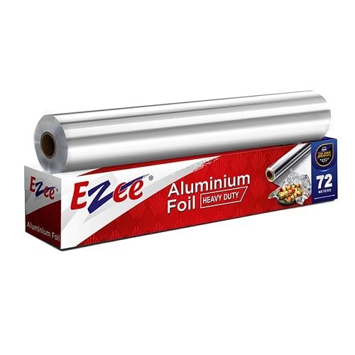 Aluminium Foil Roll - 9 Meter (Pack of 2) | 11 Micron Thickness Food-Grade Silver Foil Paper for Lunch & Tiffin | Multipurpose Kitchen Wrap for Cooking, Baking, Grilling & Food Storage
