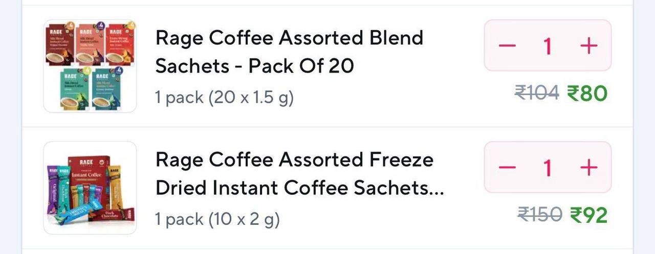 Zepto Loot : Rage Instant Coffee