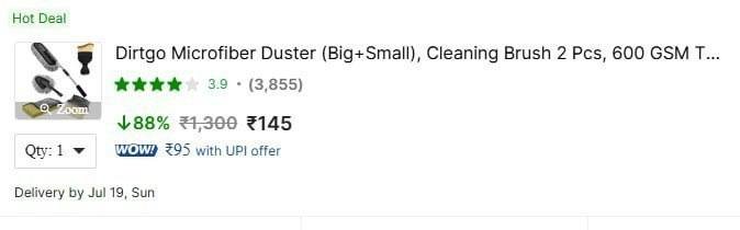 Microfiber Car Cleaning Duster Kit -