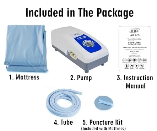 Infi Air Bed for Bed Sores | Anti Bedsore Air Matteress | Anti Decubitus Airbed | Bubble Air Mattress for Bed Sore | Alpha Bed Mattress with 1 Year Warranty