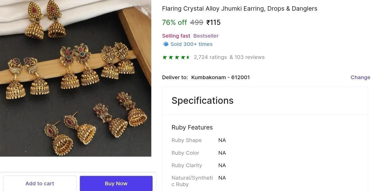 Set of 6 Earnings