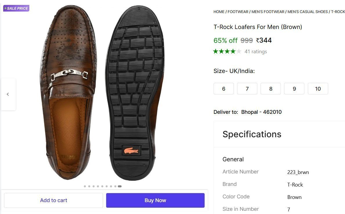 T-Rock Loafers For Men Price in India - Buy T-Rock Loafers For Men online at Shopsy.in