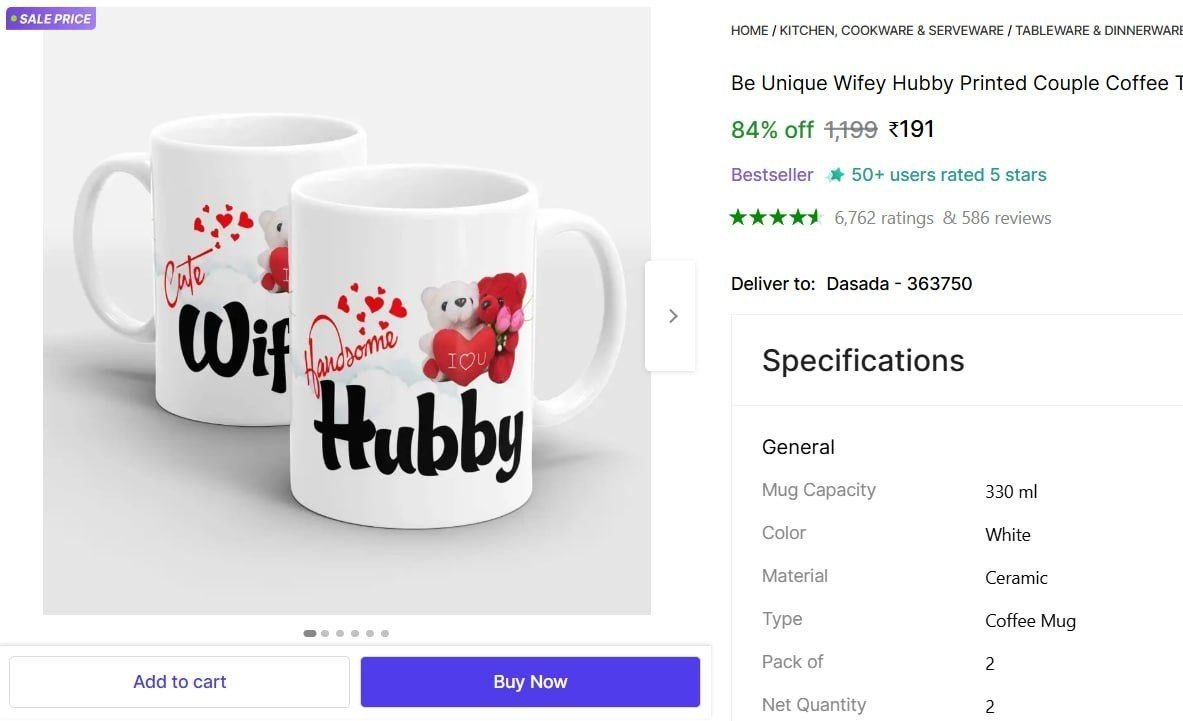 Be Unique Wifey Hubby Printed Couple Coffee Tea Cup for Husband, Wife Ceramic Coffee Mug Price in India - Buy Be Unique Wifey Hubby Printed Couple Coffee Tea Cup for Husband, Wife Ceramic Coffee Mug o