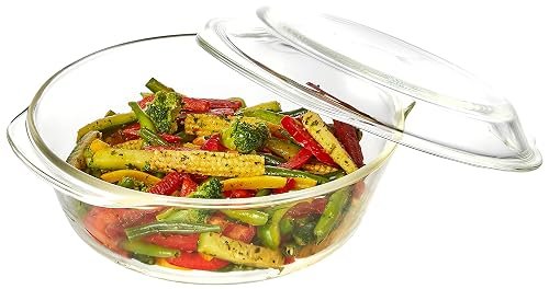 Solimo Borosilicate Bowl with Lid 2 L .