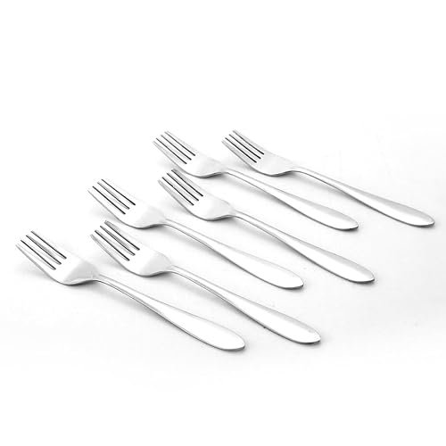 Wonderchef Venice Stainless Steel Fork Set of 6 | Classic Design and Gloss Finish | 100% Food-Grade Stainless Steel | Non-Corrosive and Sturdy | Unbreakable | Easy to Clean